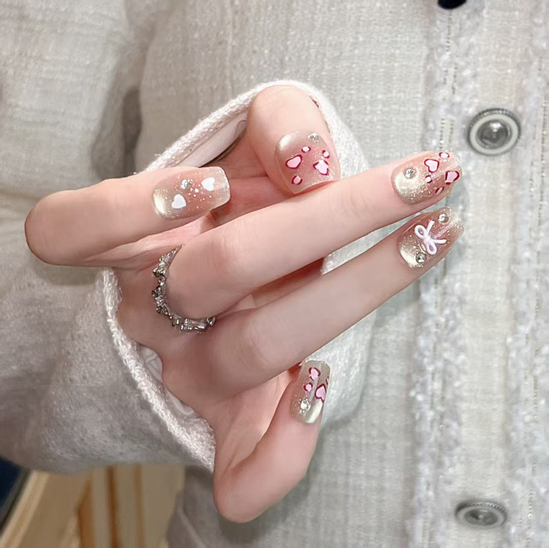 Premium Glittering Press-On Nail Extensions Kalsten