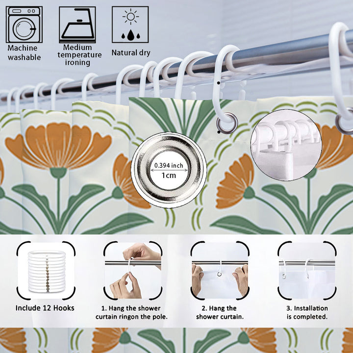 Bohemian-Themed Four-Piece Digital Bathroom Set Kalsten