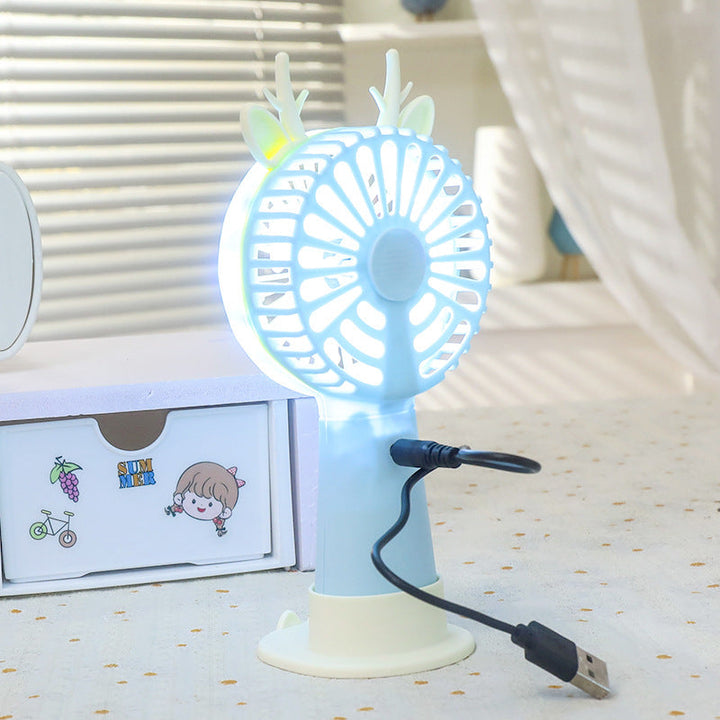 Women's Portable LED Fan in Cute Rabbit Design Kalsten