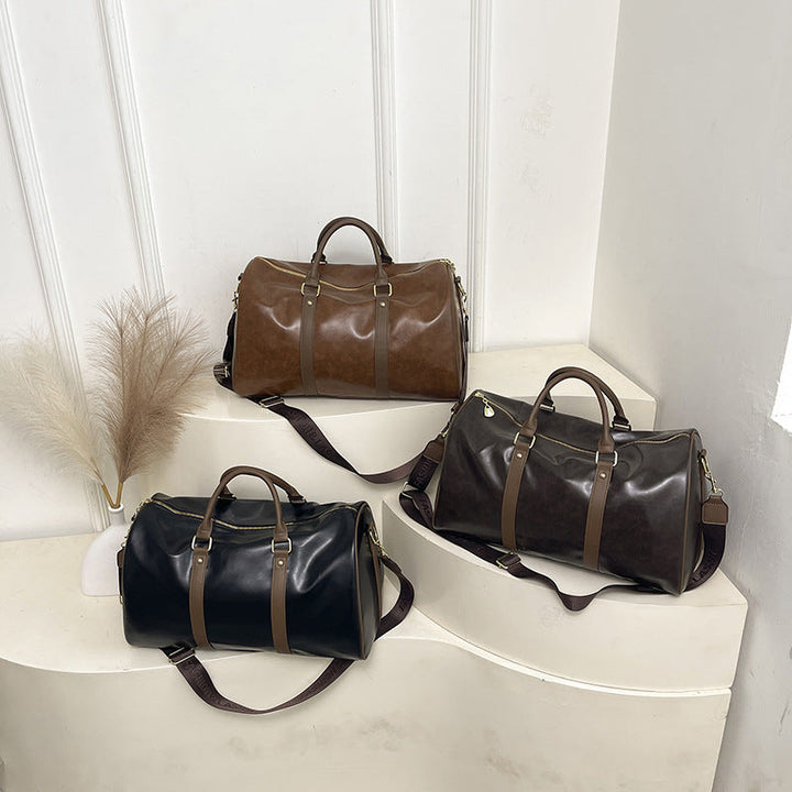 Premium Leather Travel Duffle Bag Kalsten