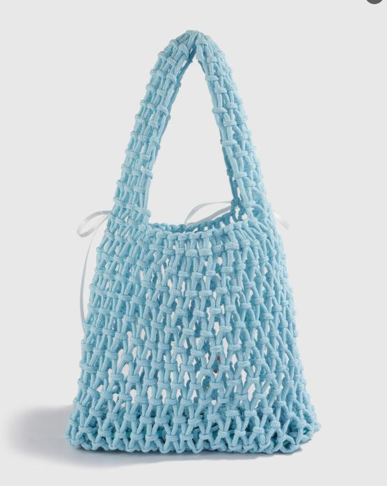 Hand-knotted tote bag made of natural cotton Kalsten
