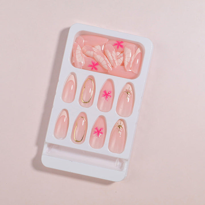 Elegant Floral Design Press-On Nails Set Kalsten