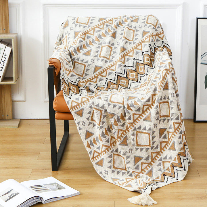 Women's Decorative and Stylish Macrame Blanket Kalsten