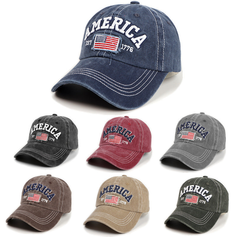 Men's Vintage-Inspired Embroidered Baseball Cap Kalsten