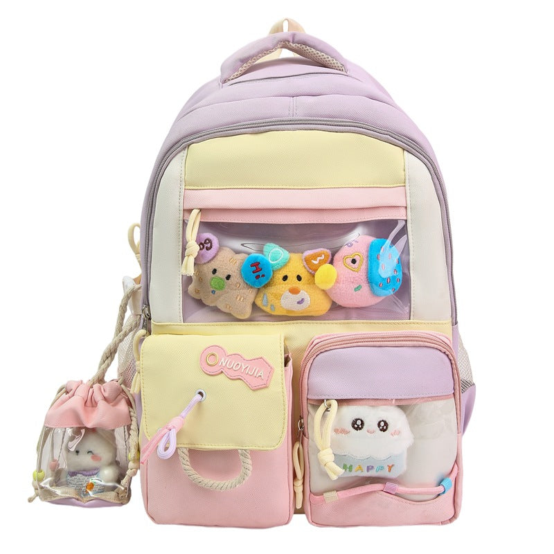 Cute Animal-Themed Multi-Pocket School Backpack Kalsten
