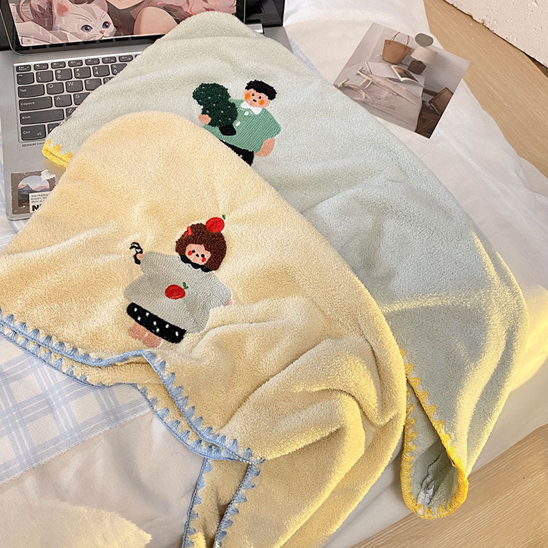 Cozy sauna blanket with playful design Kalsten