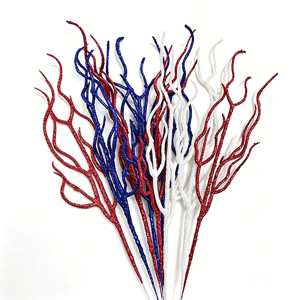 Unisex nan glittering decorative branches made of plastic flexible decoration stems for vase Kalsten