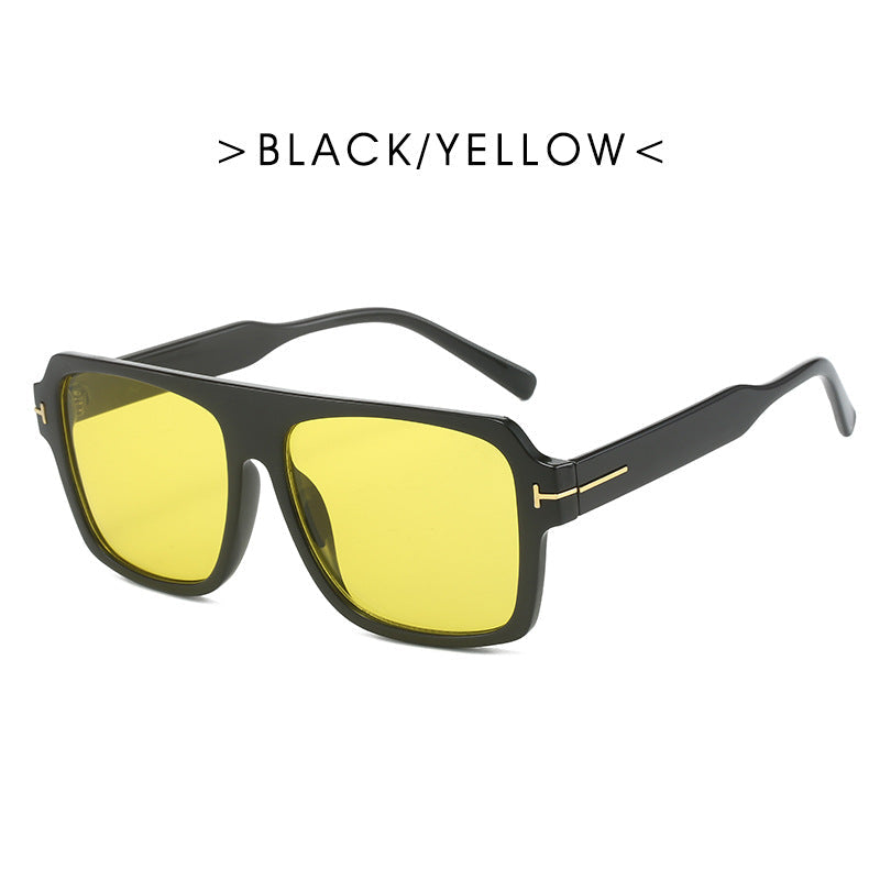 Women's square sunglasses with stylish, transparent frame Kalsten