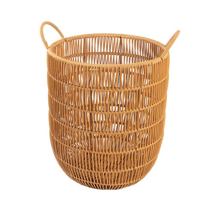 Women's Round Storage Basket with Practical Side Handles Kalsten