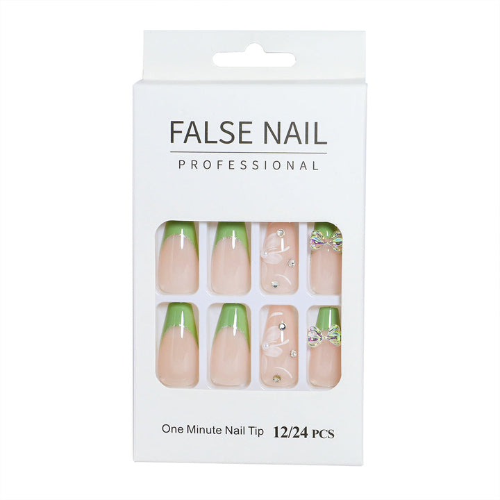 Decorative Press-On Nail Set with 3D Accents Kalsten