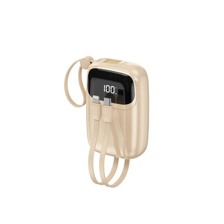 Compact power bank with intelligent fast charging port and digital battery level indicator Kalsten