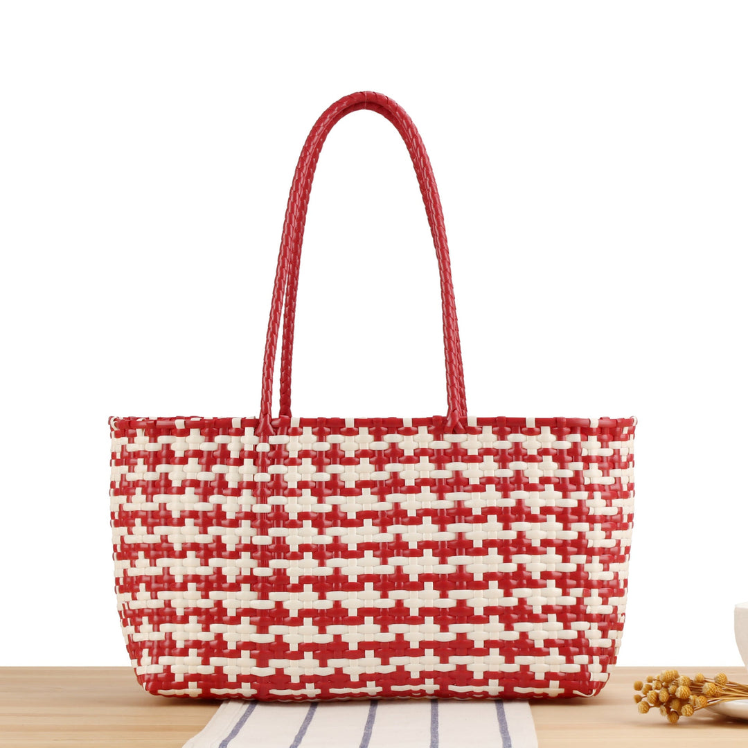 Braided Tote Bag with Stylish Patterns Kalsten