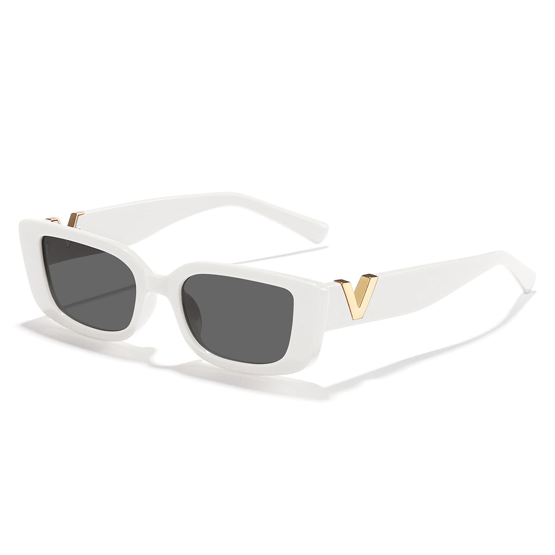 Ladies fashionable square sunglasses with golden accents Kalsten