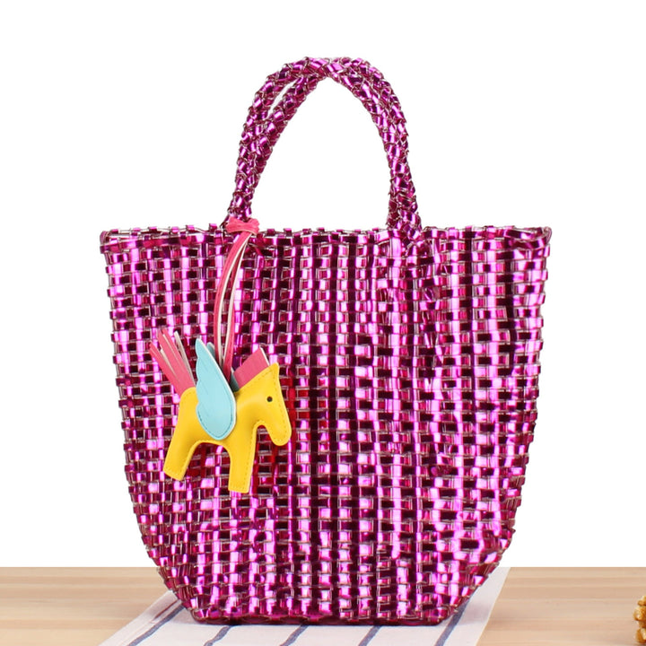 Playful basket bag with unique pendant Kalsten