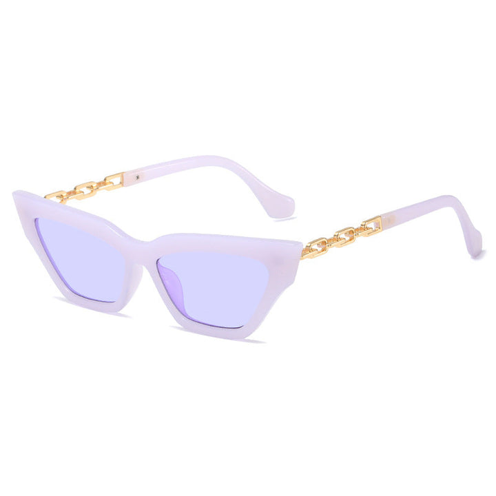 Women edgy cat-eye sunglasses with golden details Kalsten