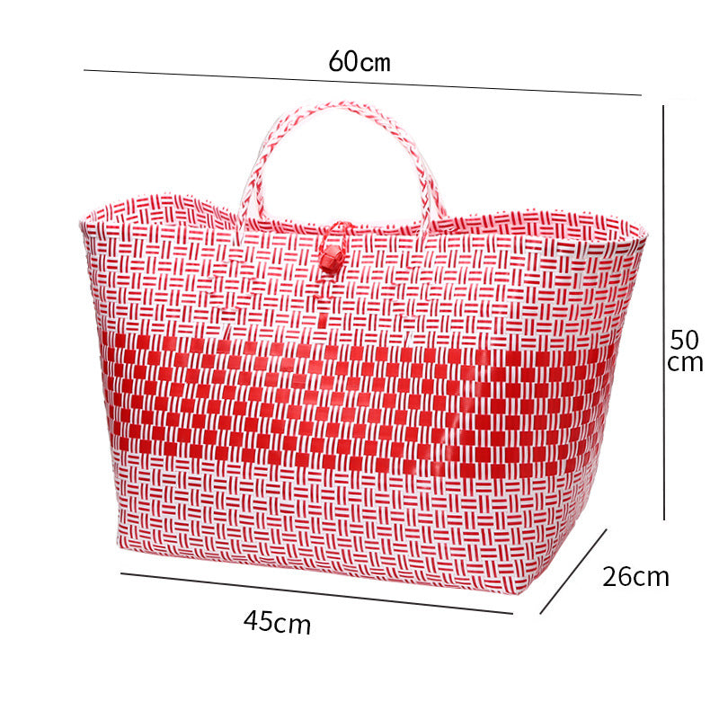 Large Capacity Woven Shopping Tote Kalsten
