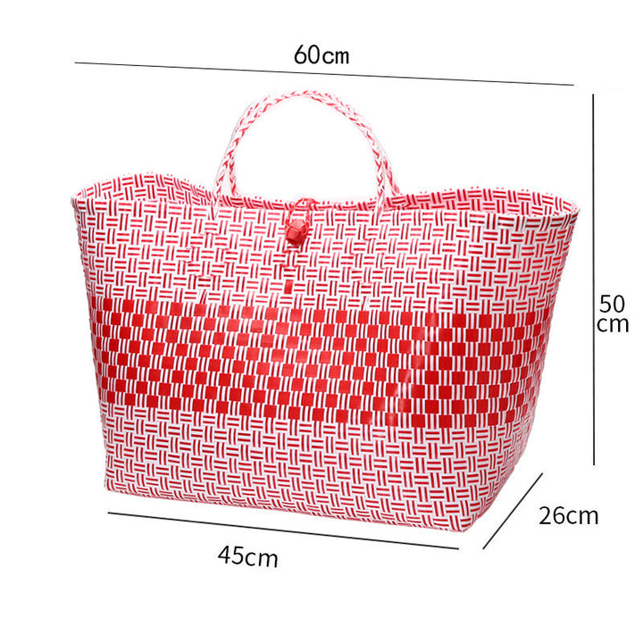 Large Capacity Woven Shopping Tote Kalsten