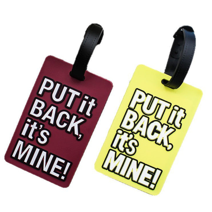 Unisex Luggage Tag with Humorous Saying Kalsten