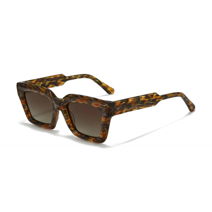 Women's square sunglasses with a modern plastic frame and soft lenses Kalsten