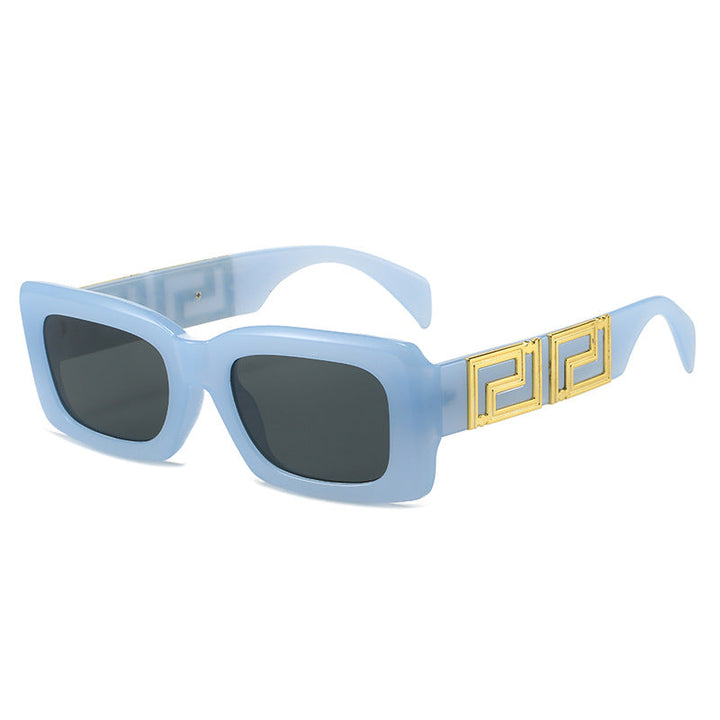 Women elegant square sunglasses with luxurious gold accent Kalsten