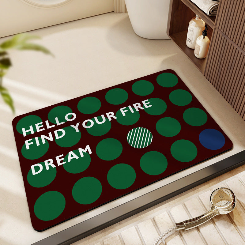 Decorative Honeycomb Bath Mat Acalora