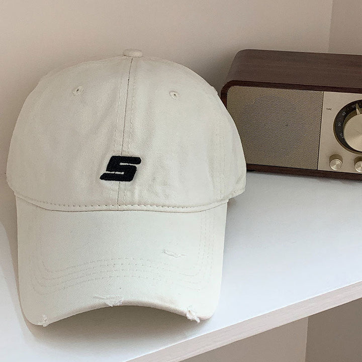 Men's Distressed Cotton Adjustable Baseball Cap Kalsten