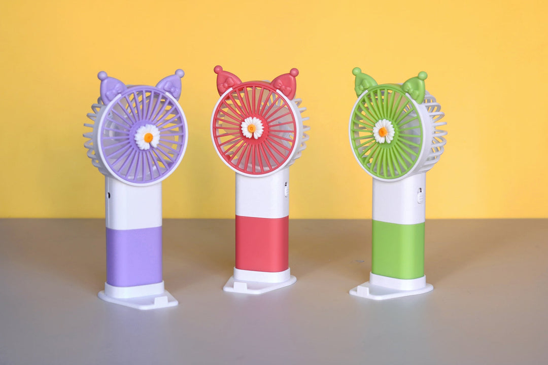 Unisex handheld fan with colorful design and adjustable tilt Kalsten