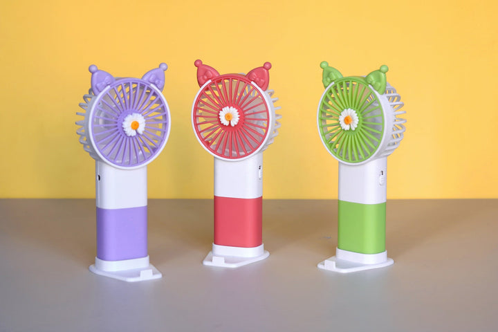 Unisex handheld fan with colorful design and adjustable tilt Kalsten
