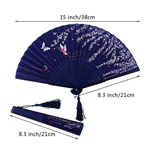 Women Elegant handcrafted fan with floral motifs Kalsten