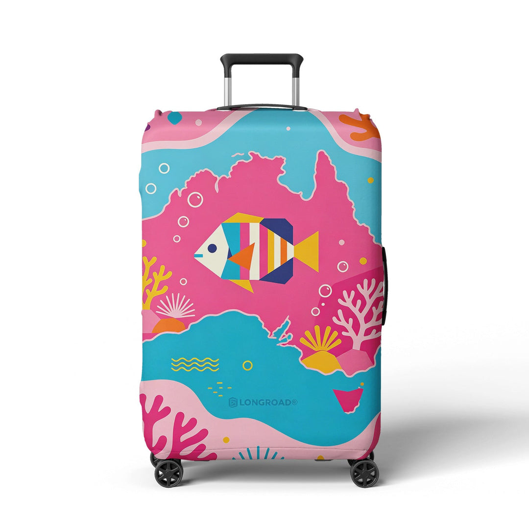 Women's suitcase sock with colorful coral design Kalsten