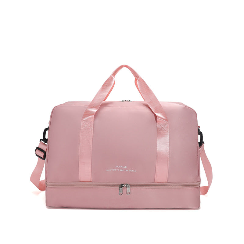 Sporty Travel Bag With Spacious Interior Compartment And Removable Shoulder Strap Kalsten
