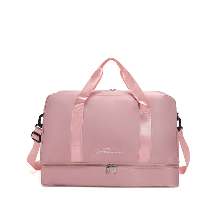 Sporty Travel Bag With Spacious Interior Compartment And Removable Shoulder Strap Kalsten