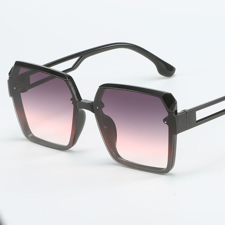 Ladies fashionable square sunglasses with filigree design Kalsten
