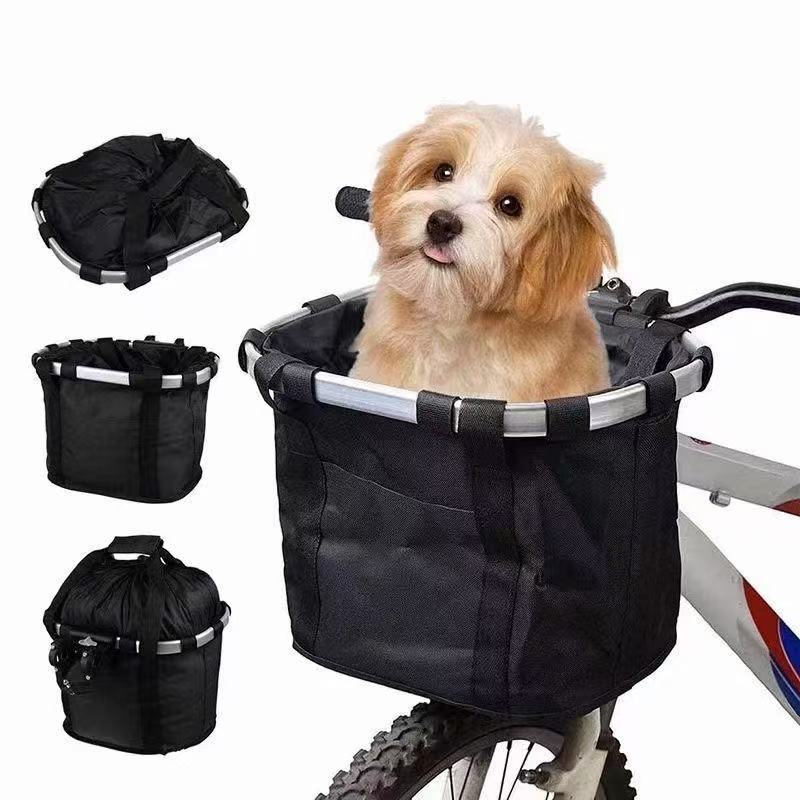 collapsible insulated front bike basket with quick-release mounting and waterproof liner Kalsten