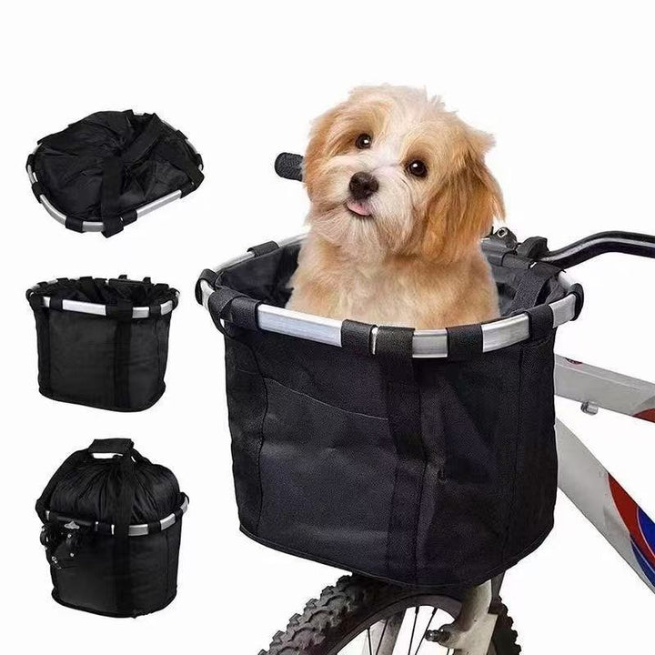 collapsible insulated front bike basket with quick-release mounting and waterproof liner Kalsten