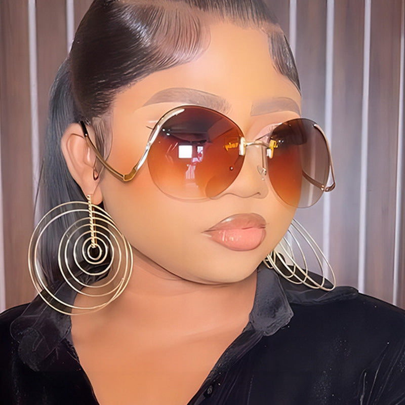 Women’s luxurious oversized sunglasses with innovative frame and UV protection Kalsten