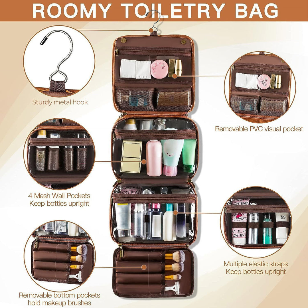 Travel cosmetic bag with multiple compartments Kalsten