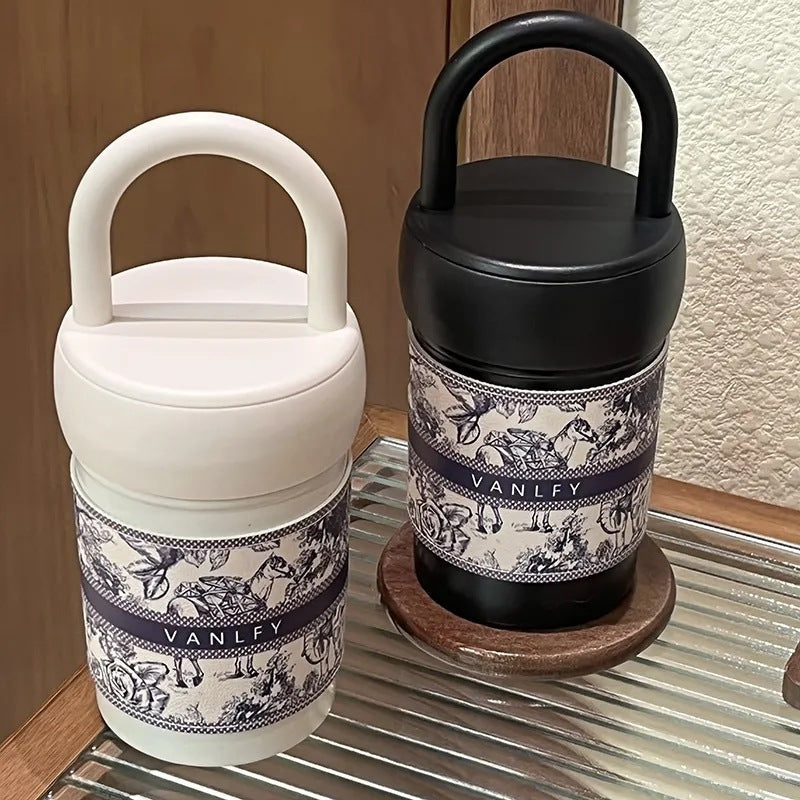 Women's stylish thermos cup with practical carrying handle Kalsten