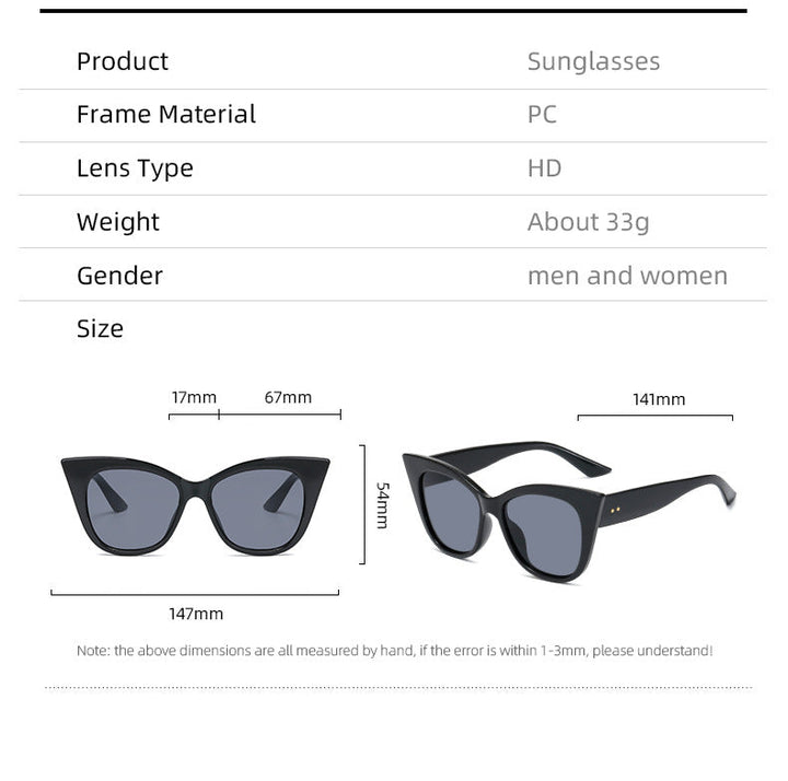 Women extravagant Cat-Eye sunglasses with mirrored lenses Kalsten