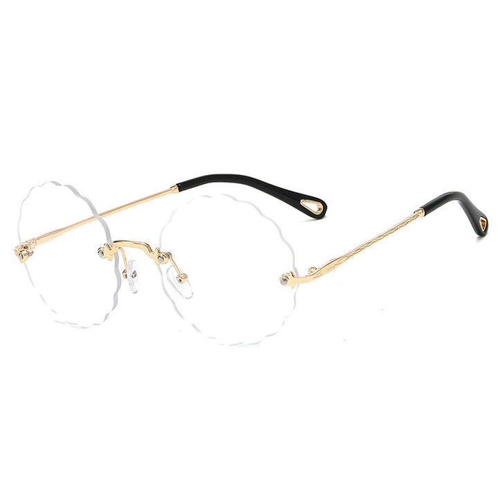 Women's Fashion Glasses with Playful Wave Frame Kalsten