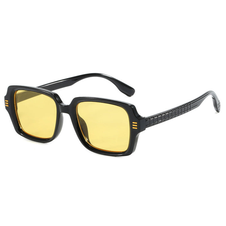 Women's fashionable square sunglasses with textured frame Kalsten