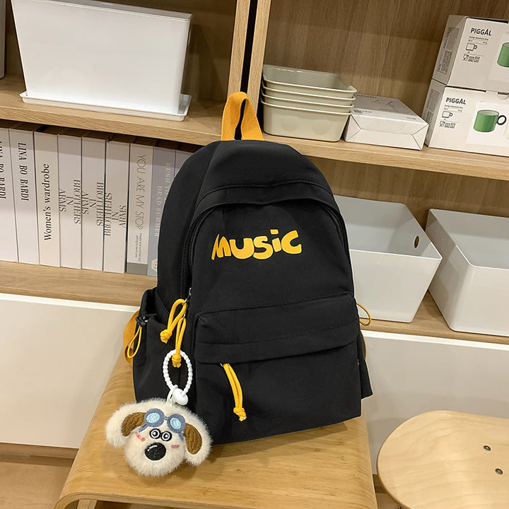 Casual Music-Themed Backpack Kalsten