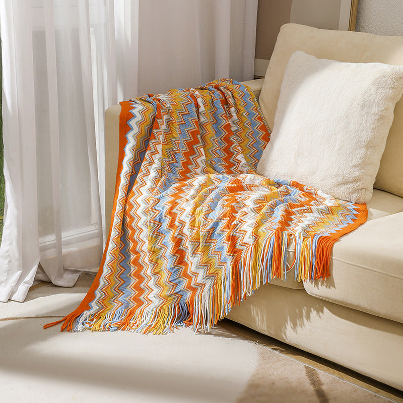 Ladies Zigzag Pattern Blanket Kalsten