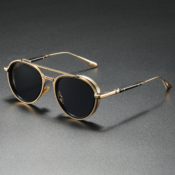 Women's Designer Sunglasses with Luxurious Metal Frame and Retro Accents Kalsten