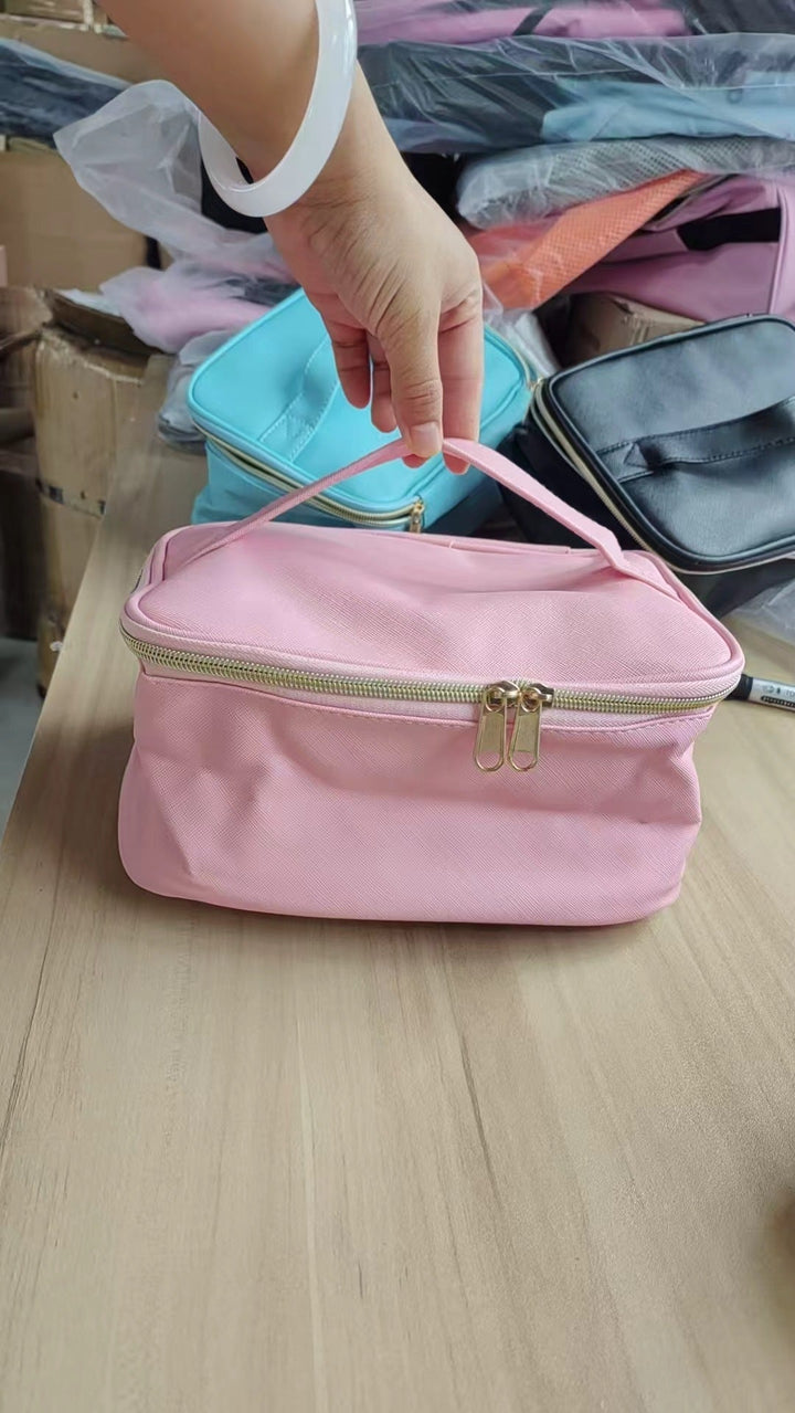 Cosmetic organizer bag with multiple compartments Kalsten
