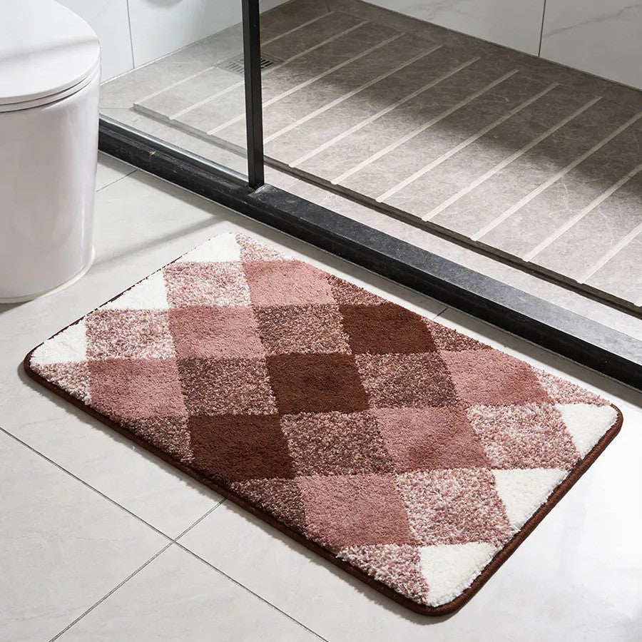 Soft Absorbent Wave Pattern Bath Mat Kalsten