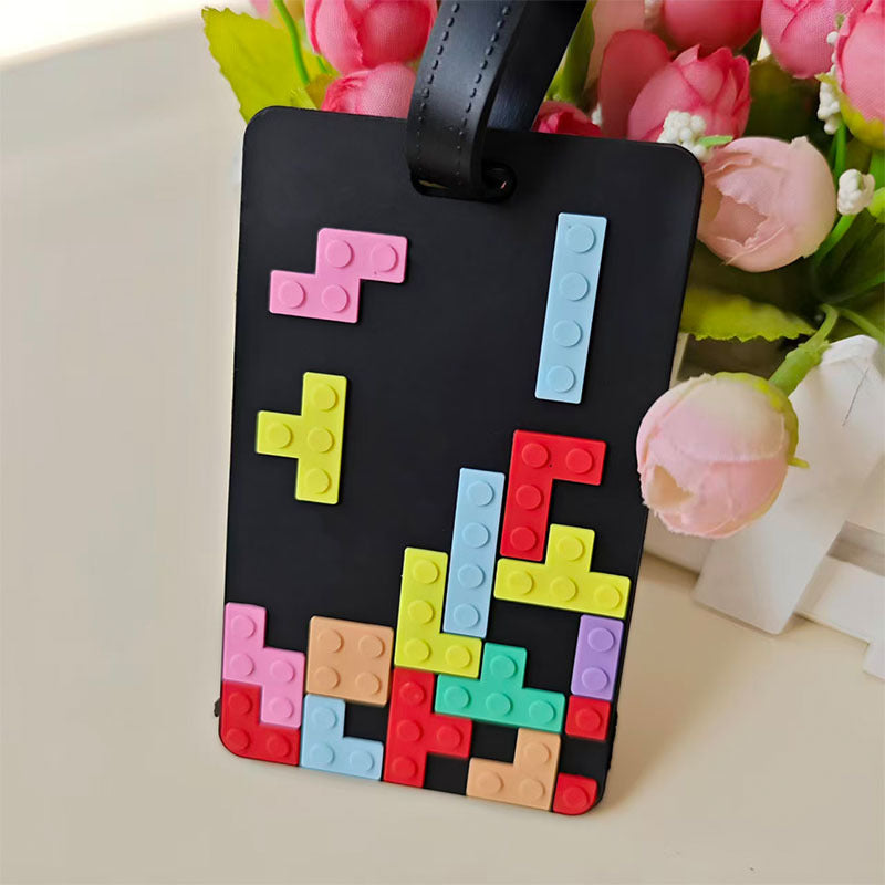 Unisex luggage tag in creative Tetris design Kalsten