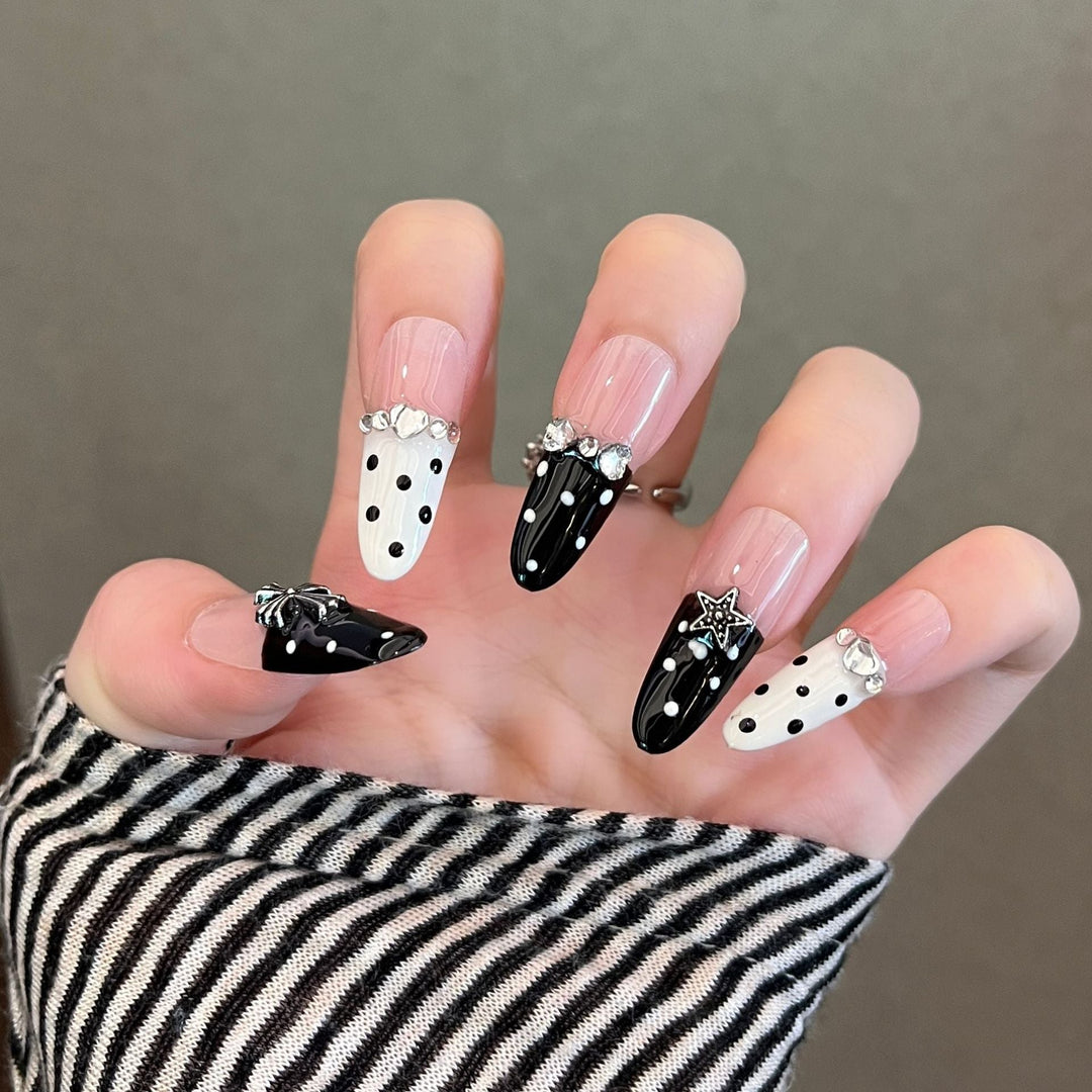 Elegant Nail Art Extensions with Pearl Accents Kalsten