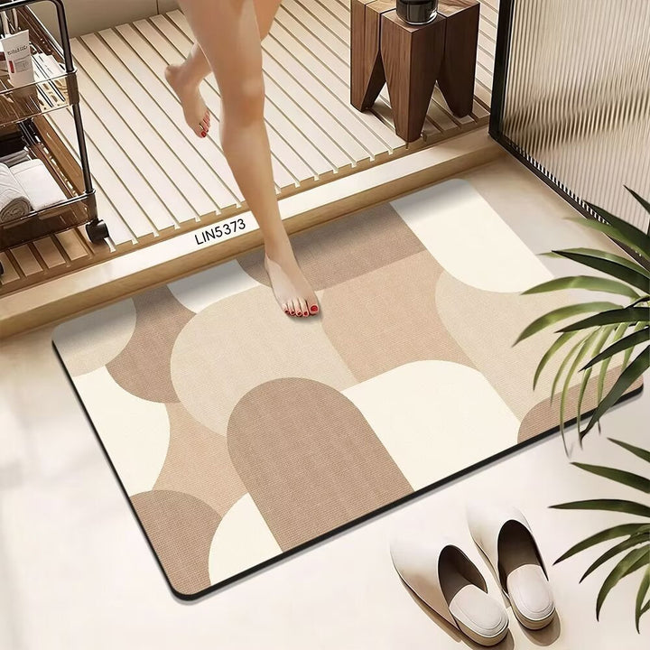 Abstract Geometric Bath Mat Kalsten