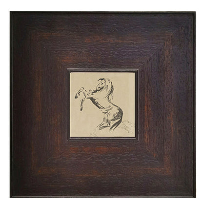 Framed Abstract Ink Artwork